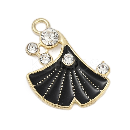Alloy Enamel Pendants with Rhinestone FIND-Z070-07G-01-1