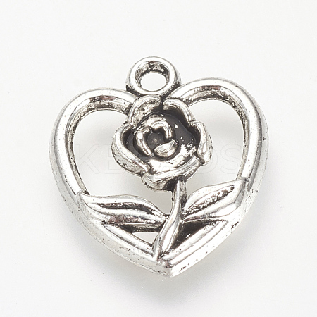 Tibetan Style Alloy Pendants X-TIBE-S303-19AS-NR-1