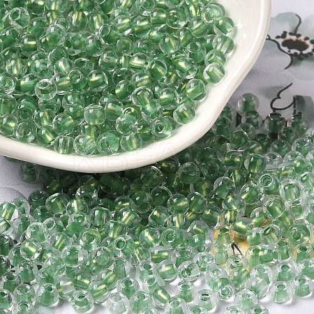 6/0 Transparent Inside Colours Glass Seed Beads SEED-P006-01A-03-1