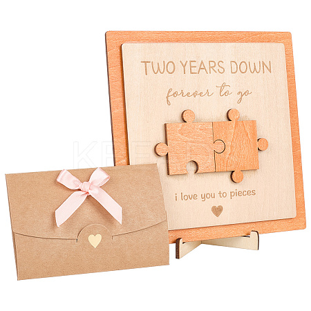 1 Set 2st Anniversary Gift For Boyfriend Girlfriend DJEW-SP0001-07C-1