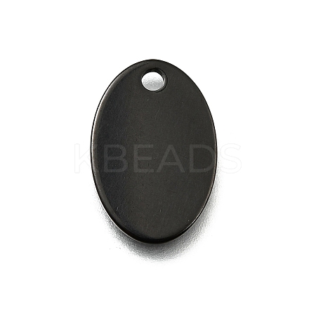 Ion Plating(IP) 304 Stainless Steel Stamping Blank Tag Pendants STAS-S028-02B-1