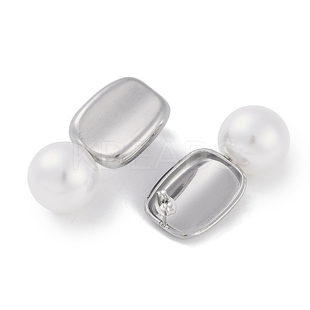 Tarnish Resistant 304 Stainless Steel Stud Earrings EJEW-C105-04P-1