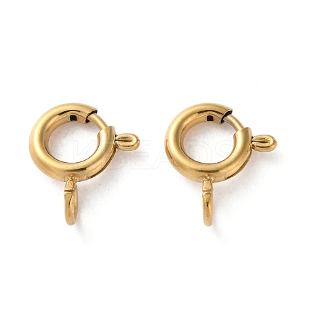 Ion Plating(IP) 304 Stainless Steel Spring Ring Clasps LS-X-STAS-C114-04A-G-1