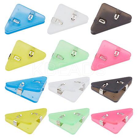 24Pcs 6 Colors Plastic Bulldog Binder Clips TOOL-GA0001-63-1