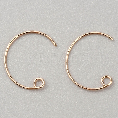 Brass Earring Hooks KK-WH0044-141C-G-1