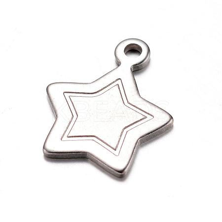 201 Stainless Steel Charms STAS-D429-45-1