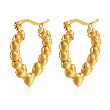 304 Stainless Steel Hoop Earrings PC3613-02-1