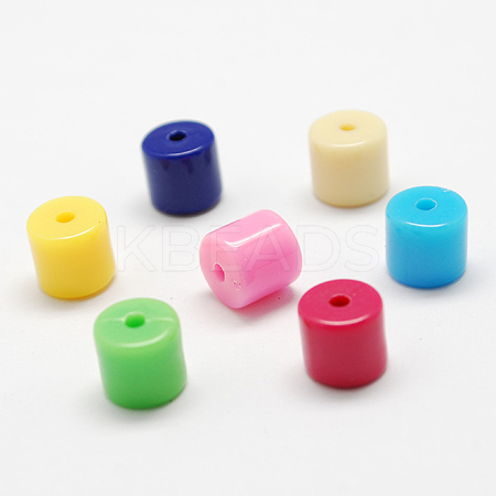 Solid Colour Acrylic Beads SACR-S164-M-1