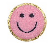 Flat Round with Smiling Face Computerized Towel Embroidery Cloth Iron on/Sew on Patches SMFA-PW0001-54D-1