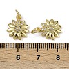 Brass Micro Pave Cubic Zirconia Pendants KK-I358-063G-A-3