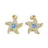 Brass Micro Pave Cubic Zirconia Enamel Pendants KK-L249-04G-02-1