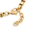 304 Stainless Steel Box Chains Bracelets BJEW-S156-02G-3