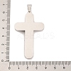 304 Stainless Steel Rhinestone Big Pendants STAS-Z080-14P-3