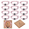 12Pcs Nylon Adjustable Bracelets for Men Women BJEW-ME0001-08-1