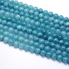 Natural Blue Quartz Beads Strands G-O047-07-8mm-1