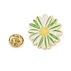 Flower Golden Enamel Pins LS-JEWB-K012-07C-G-3