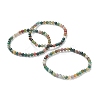 Natural Indian Agate Beaded Stretch Bracelets BJEW-D446-A-46-1