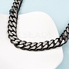 12MM 304 Stainless Steel Cuban Link Chain Necklaces NJEW-C099-04B-02-3