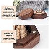 Hexagon Wooden Finger Ring Boxes CON-WH0085-66-4