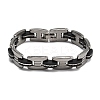 Great Valentines Day Gifts for Boyfriend 304 Stainless Steel Silicone Bracelets BJEW-I129-B-5