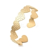 304 Stainless Steel Cuff Bangles for Women BJEW-B120-02G-02-4