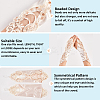 Polyester Long Paillette Embroidery Lace Gloves AJEW-WH20006-119A-6