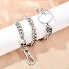 304 Stainless Steel Cuban Link Chain Skull Pants Chains with S-Hooks AJEW-D001-01B-ASP-5