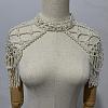 Plastic Imitation Pearl Round Beaded Tassel Bridal Shoulder Arm Chains FS-WGD7178-01-1