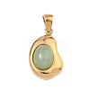 Natural Green Aventurine Pendants G-C278-01G-09-1