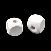 Spray Painted Wooden Beads WOOD-P021-01C-30-3