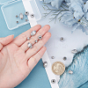 18Pcs 3 Style 304 Stainless Steel Corrugated Beads STAS-UN0031-11-2