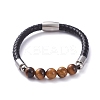 Unisex Leather Cord Bracelets BJEW-JB04852-02-1