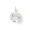 Rotatable Brass Micro Pave Cubic Zirconia Pendants KK-E791-18G-1