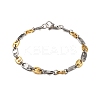 201 Stainless Steel Link Chain Bracelets BJEW-B078-140GP-1