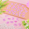 36Pcs 2 Sets 2 Styles Letter A~Z & Number 0~9 Polyester Embroidery Sew On Patches Sets PATC-TA0001-55B-4