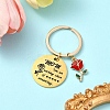 Alloy Enamel & 201 Stainless Steel Keychain KEYC-YW00101-03-1