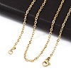 304 Stainless Steel Cable Chain Necklaces X-NJEW-K090-01G-3
