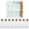 8Pcs Glass Jar Glass Bottles with Cork Stopper AJEW-FS0001-10-1