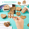 150Pcs 5 Styles Kraft Paper Earring Display Cards DIY-TA0006-04-7