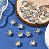 Tibetan Style Zinc Alloy Dog Paw Prints European Beads X-MPDL-R038-008AS-RS-5