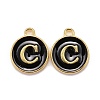 Golden Plated Alloy Charms LS-X-ENAM-S118-02C-1