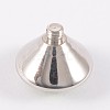 Cone 316 Stainless Steel Polymer Clay Rhinestone Screw Beads X-RB-N034-01D-2