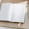 Polycotton(Polyester Cotton) Tassel Bookmark AJEW-BM00005-6