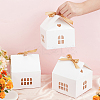 House Shaped Kraft Paper Folding Gift Box with Hollow Window and Ribbon AJEW-WH0166-88B-3