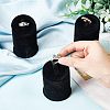 3Pcs 3 Sizes Velvet Ring Displays RDIS-WH0001-16-3