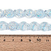 Electroplate Transparent Glass Beads Strands EGLA-Q136-02A-09-4