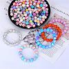 Printed Round Silicone Focal Beads SI-JX0056A-91-3