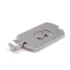 Non-Tarnish 304 Stainless Steel Pendants STAS-O127-B09-3