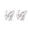 Non-Tarnish 201 Stainless Steel Charms STAS-F231-049P-1