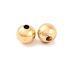 Eco-Friendly Brass Smooth Round Beads KK-D322-G-5mm-RS-3